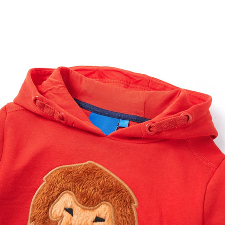 Vidaxl kindertrui met capuchon 104 rood