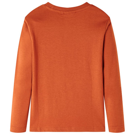 Vidaxl kindershirt met lange mouwen 104 lichtroestkleurig