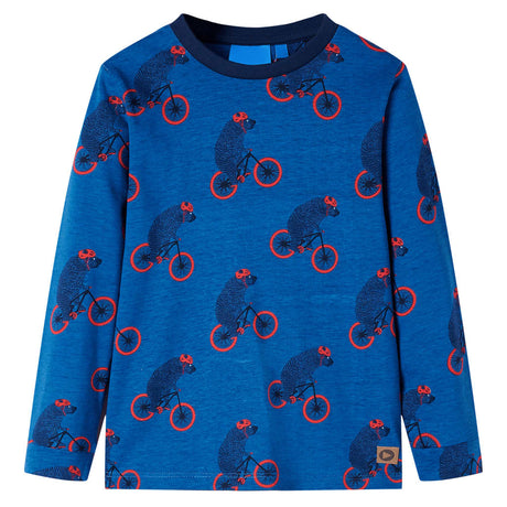 Vidaxl kinderpyjama met lange mouwen 92 petroleumkleurig