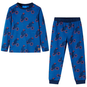 Vidaxl kinderpyjama met lange mouwen 104 petroleumkleurig