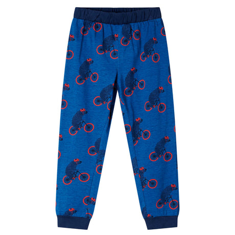 Vidaxl kinderpyjama met lange mouwen 116 petroleumkleurig