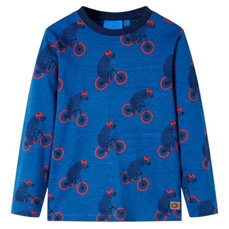 Vidaxl kinderpyjama met lange mouwen 140 petroleumkleurig