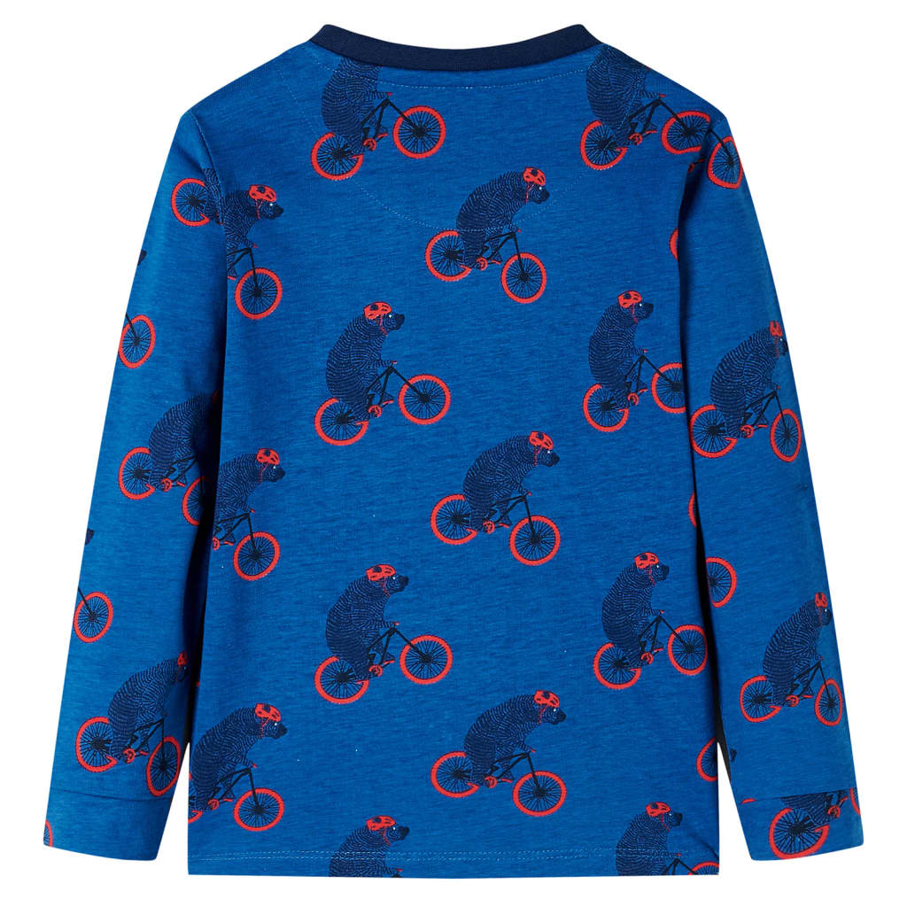 Vidaxl kinderpyjama met lange mouwen 140 petroleumkleurig
