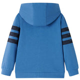 Vidaxl kindervest met capuchon 104 blauw