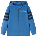 Vidaxl kindervest met capuchon 116 blauw