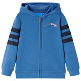 VidaXL Kindervest met capuchon 140 blauw