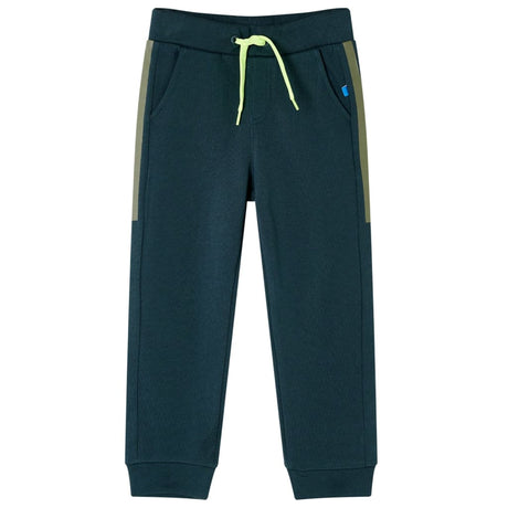 Vidaxl kinderjoggingbroek met trekkoord 140 mosgroen