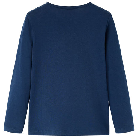 Vidaxl kindershirt met lange mouwen 128 marineblauw