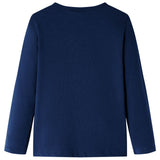 Vidaxl kindershirt met lange mouwen 104 marineblauw