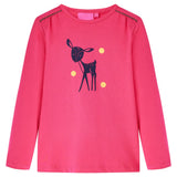 Vidaxl kindershirt met lange mouwen 116 felroze