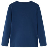 VidaXL Kindershirt met lange mouwen 92 marineblauw