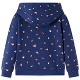 Vidaxl kindervest met capuchon 104 marineblauw