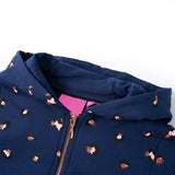 Vidaxl kindervest met capuchon 104 marineblauw