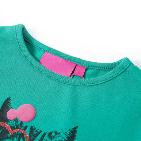 Vidaxl kindershirt met lange mouwen 104 felgroen