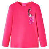Vidaxl kindershirt met lange mouwen 116 felroze