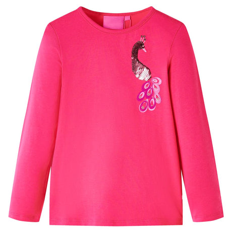 Vidaxl kindershirt met lange mouwen 116 felroze