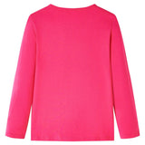 Vidaxl kindershirt met lange mouwen 128 felroze