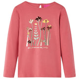 Vidaxl kindershirt met lange mouwen 104 oudroze