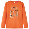 Vidaxl kindershirt met lange mouwen 92 oranjebruin