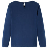 Vidaxl kindershirt met lange mouwen 116 marineblauw