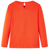 Vidaxl kindershirt met lange mouwen 104 donkeroranje
