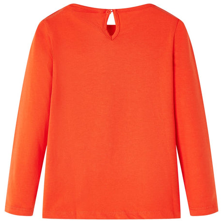 Vidaxl kindershirt met lange mouwen 116 donkeroranje