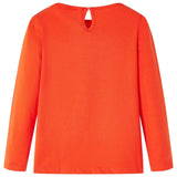 VidaXL Kindershirt met lange mouwen 140 donkeroranje