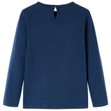 Vidaxl kindershirt met lange mouwen 140 marineblauw