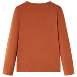 Vidaxl kindershirt met lange mouwen 104 cognackleurig