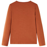 Vidaxl kindershirt met lange mouwen 128 cognackleurig