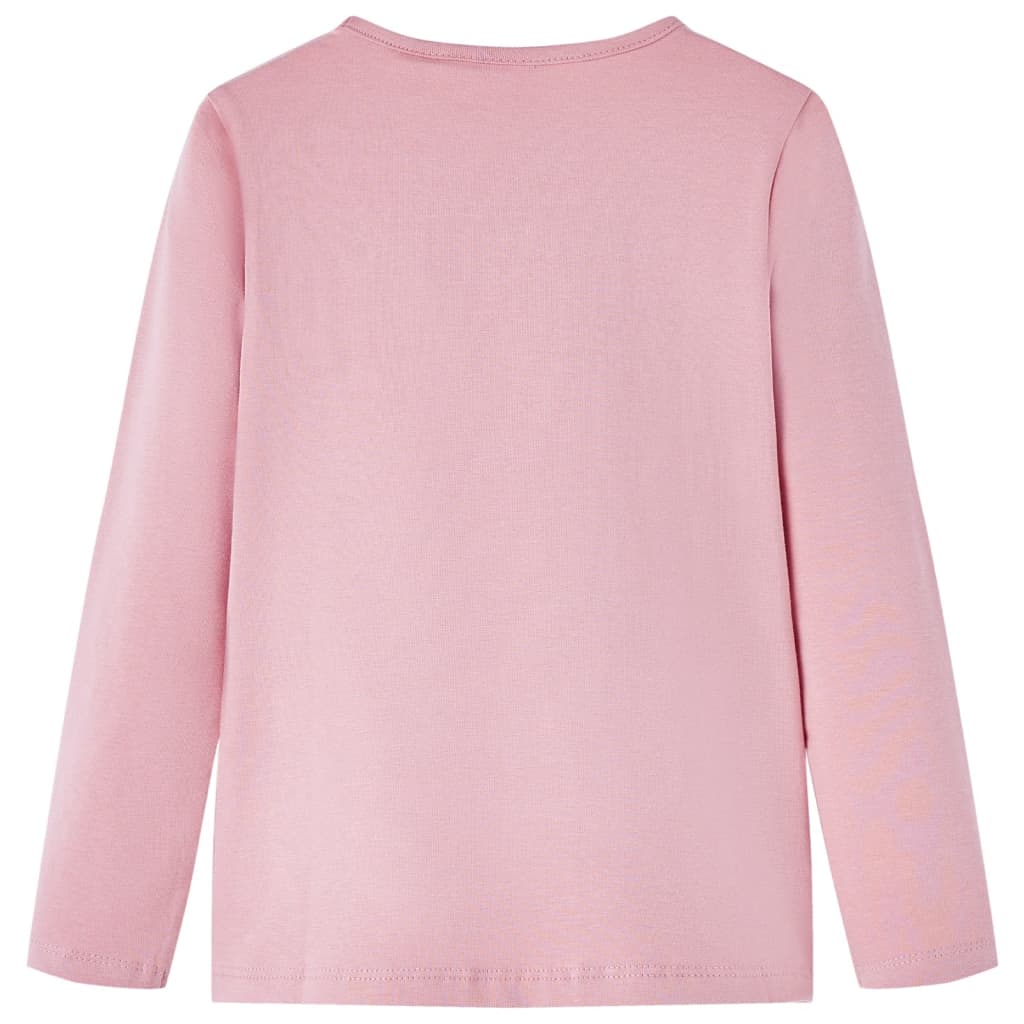 Vidaxl kindershirt met lange mouwen 104 lichtroze