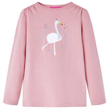 VidaXL Kindershirt met lange mouwen 128 lichtroze