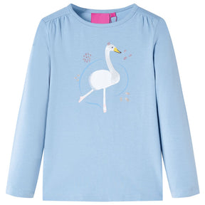 Vidaxl kindershirt met lange mouwen 92 lichtblauw