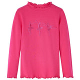 Vidaxl kindershirt met lange mouwen 104 felroze