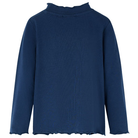 Vidaxl kindershirt lange mouwen 104 marineblauw