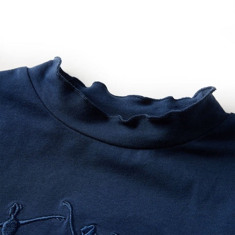 Vidaxl kindershirt lange mouwen 104 marineblauw