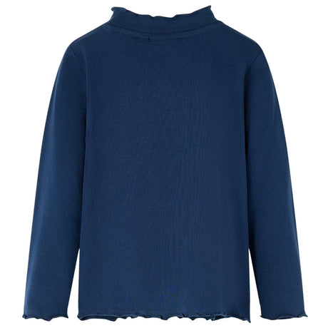 Vidaxl kindershirt lange mouwen 116 marineblauw