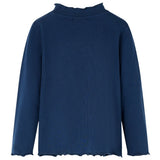 Vidaxl kindershirt lange mouwen 140 marineblauw