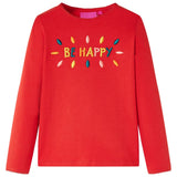 Vidaxl kindershirt met lange mouwen 104 rood