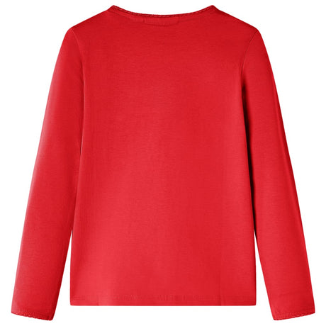Vidaxl kindershirt met lange mouwen 104 rood