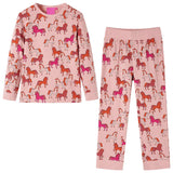 Vidaxl kinderpyjama met lange mouwen 92 lichtroze