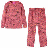 Vidaxl kinderpyjama met lange mouwen 92 oudroze