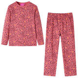 Vidaxl kinderpyjama met lange mouwen 104 oudroze