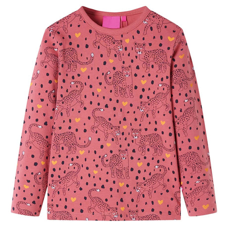 Vidaxl kinderpyjama met lange mouwen 104 oudroze