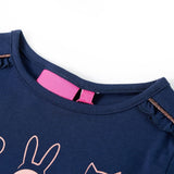 Vidaxl kindershirt met lange mouwen 140 marineblauw