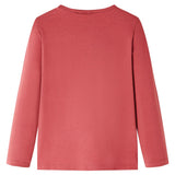 Vidaxl kindershirt met lange mouwen 116 rozebruin