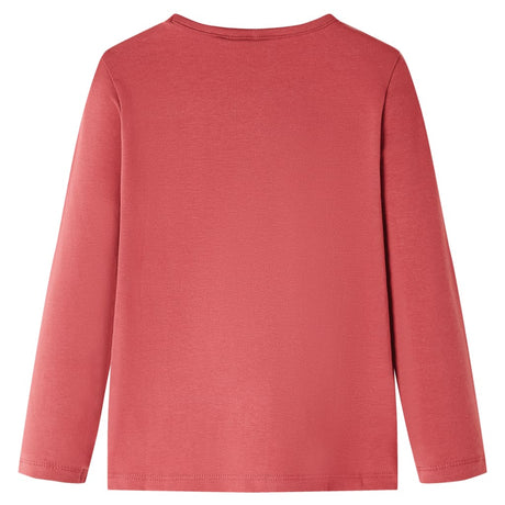 Vidaxl kindershirt met lange mouwen 116 rozebruin