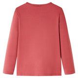VidaXL Kindershirt met lange mouwen 140 rozebruin