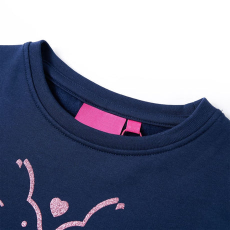 Vidaxl kinderjurk 116 marineblauw