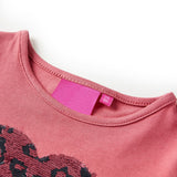 VidaXL Kindershirt met lange mouwen 128 oudroze